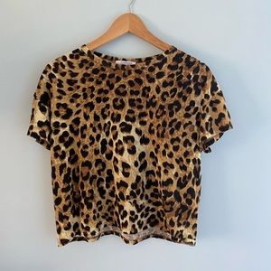Zara Cheetah Print Top